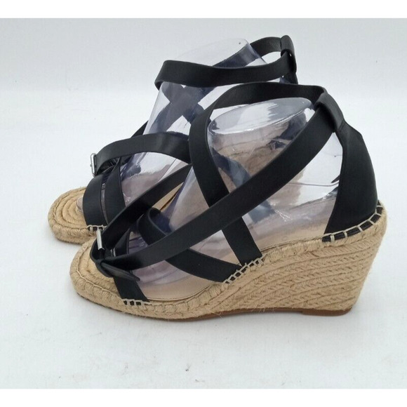 Vince Camuto Shoes Women’s Size 8M Wedges Leather Strappy Gladiator Sandals - Picture 2 of 13